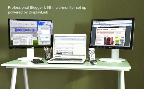 DisplayLink Technology: FlatronWide L206WU USB-based monitors