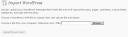 Importing WordPress