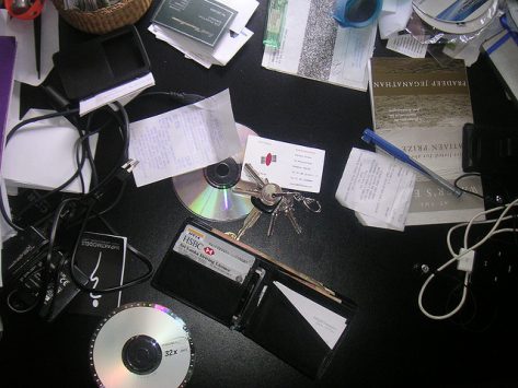 A messy desk