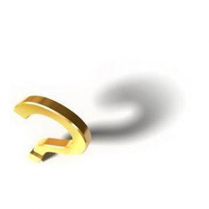 A question mark