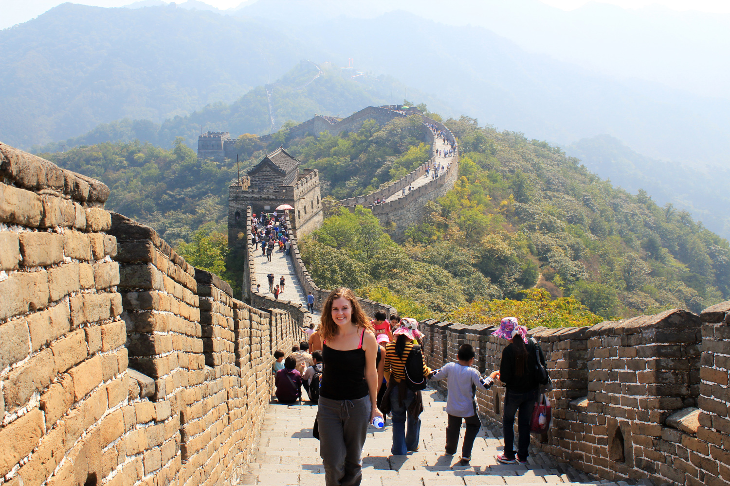 Lauren on the Great Wall of China