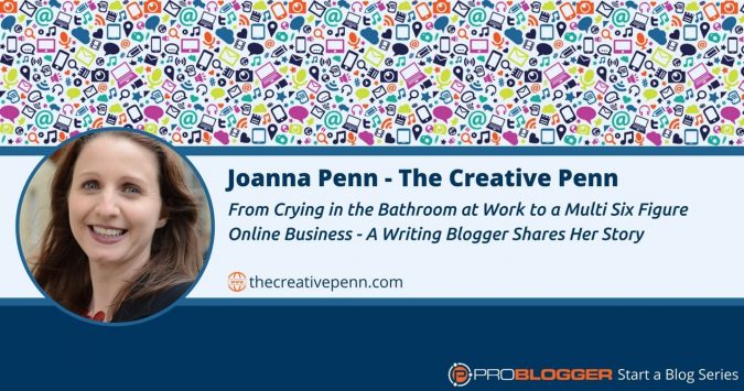 A writing blogger shares her story
