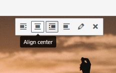 Align Center Button