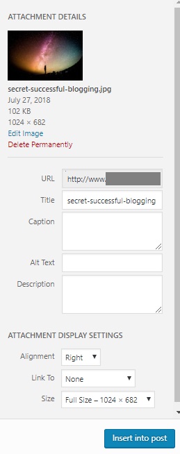 Attachment details