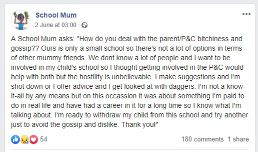 School mum question