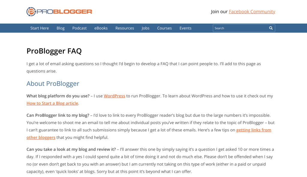 25 Types of Pages that Every Blogger Should Consider