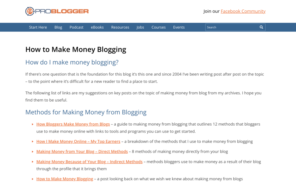 25 Types of Pages that Every Blogger Should Consider